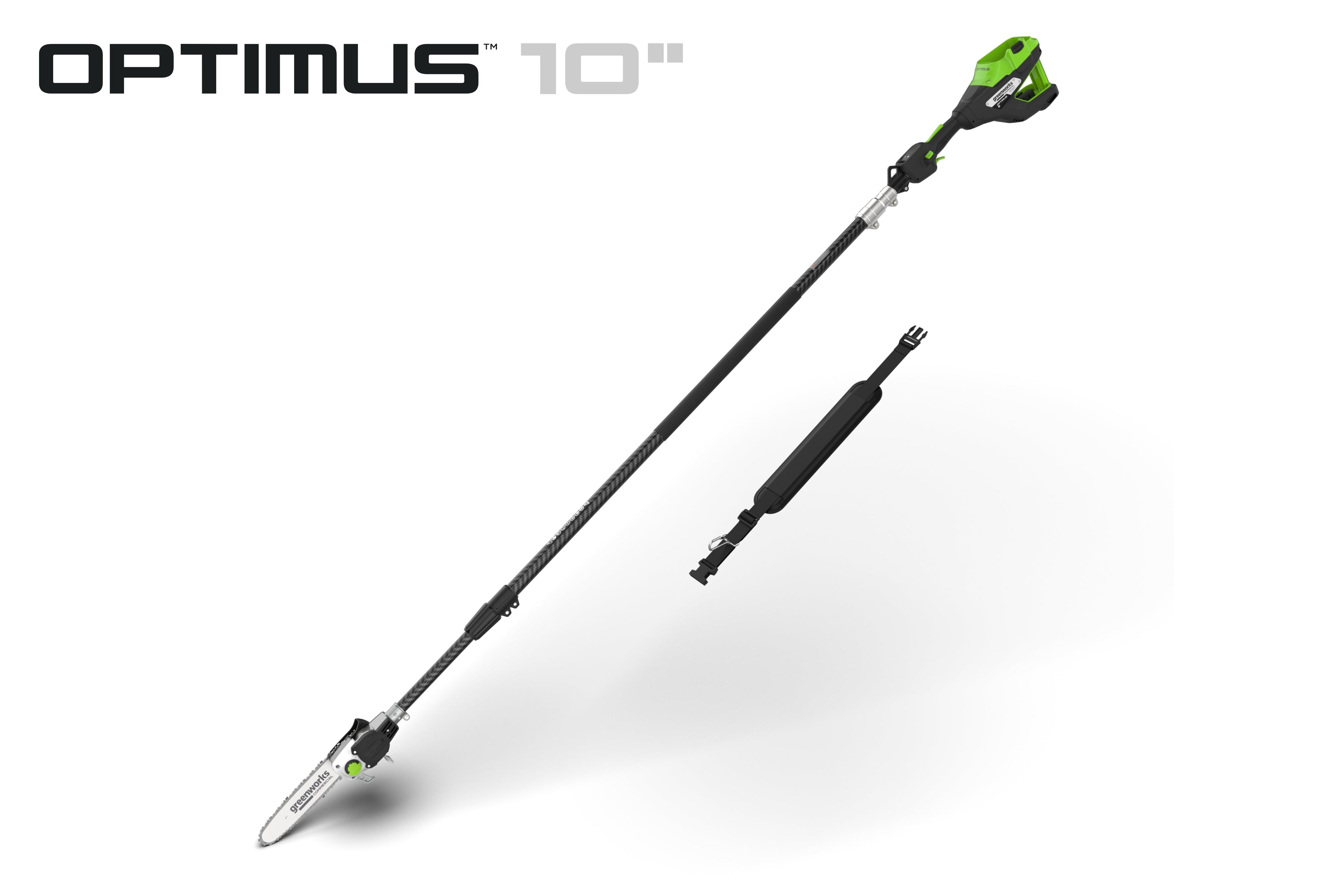 82V OPTIMUS 10" Polesaw with Carbon Fiber Shaft  | OPS300T