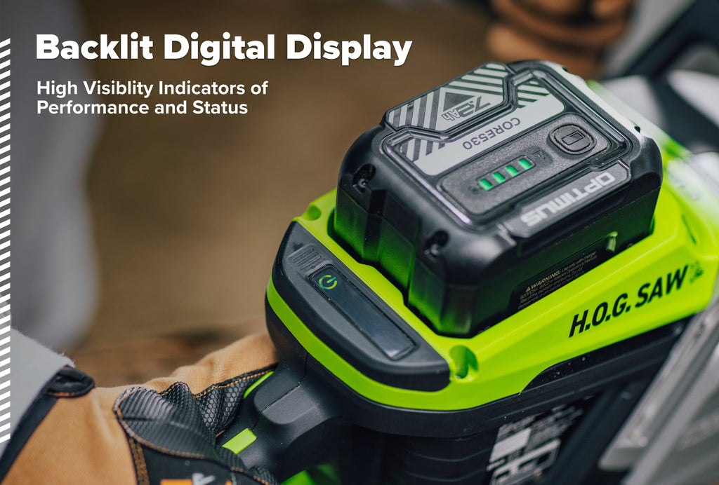 82V OPTIMUS HOGSAW 5.0kw Chainsaw Kit with CORE530 Battery & DP Charger | OCS800-C5DP
