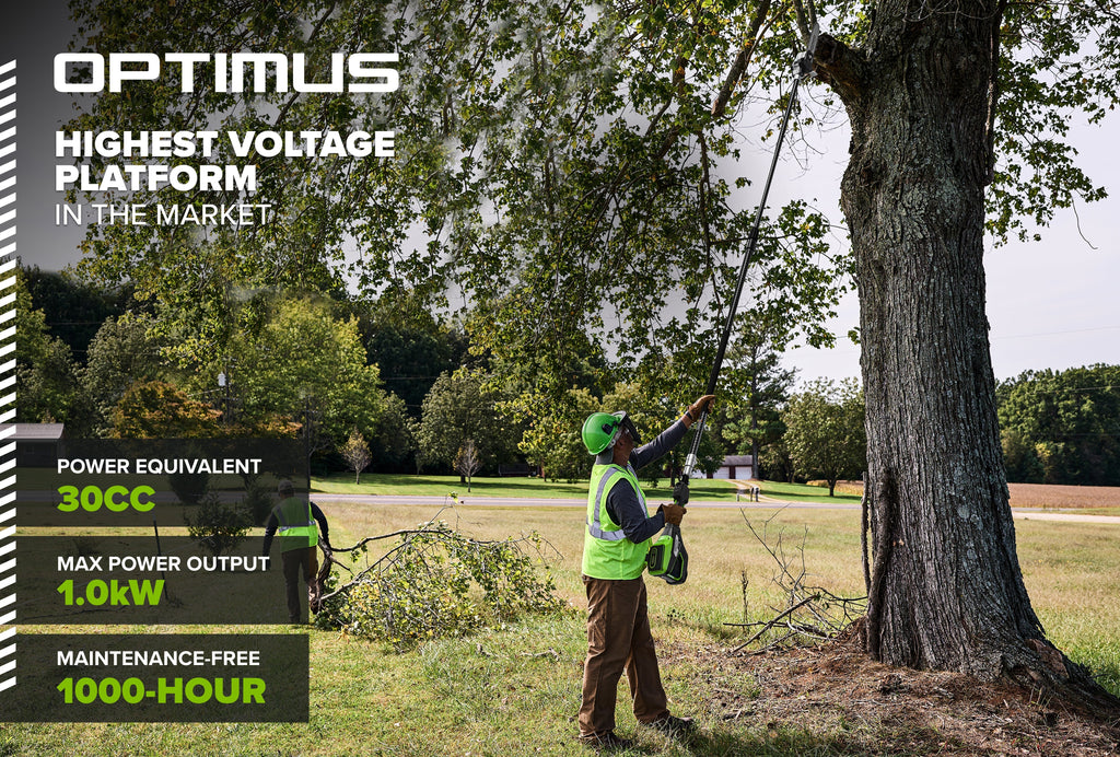 82V OPTIMUS 10" Polesaw with Carbon Fiber Shaft  | OPS300T