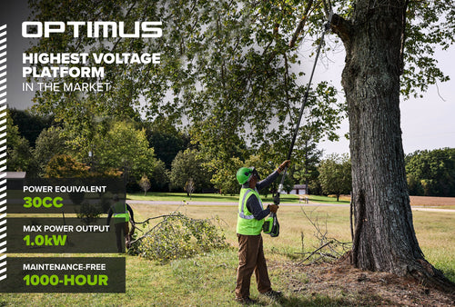 82V OPTIMUS 10" Polesaw with Carbon Fiber Shaft  | OPS300T
