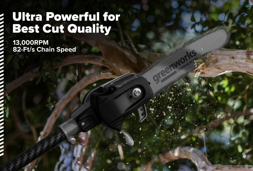 82V OPTIMUS 10" Polesaw with Carbon Fiber Shaft  | OPS300T