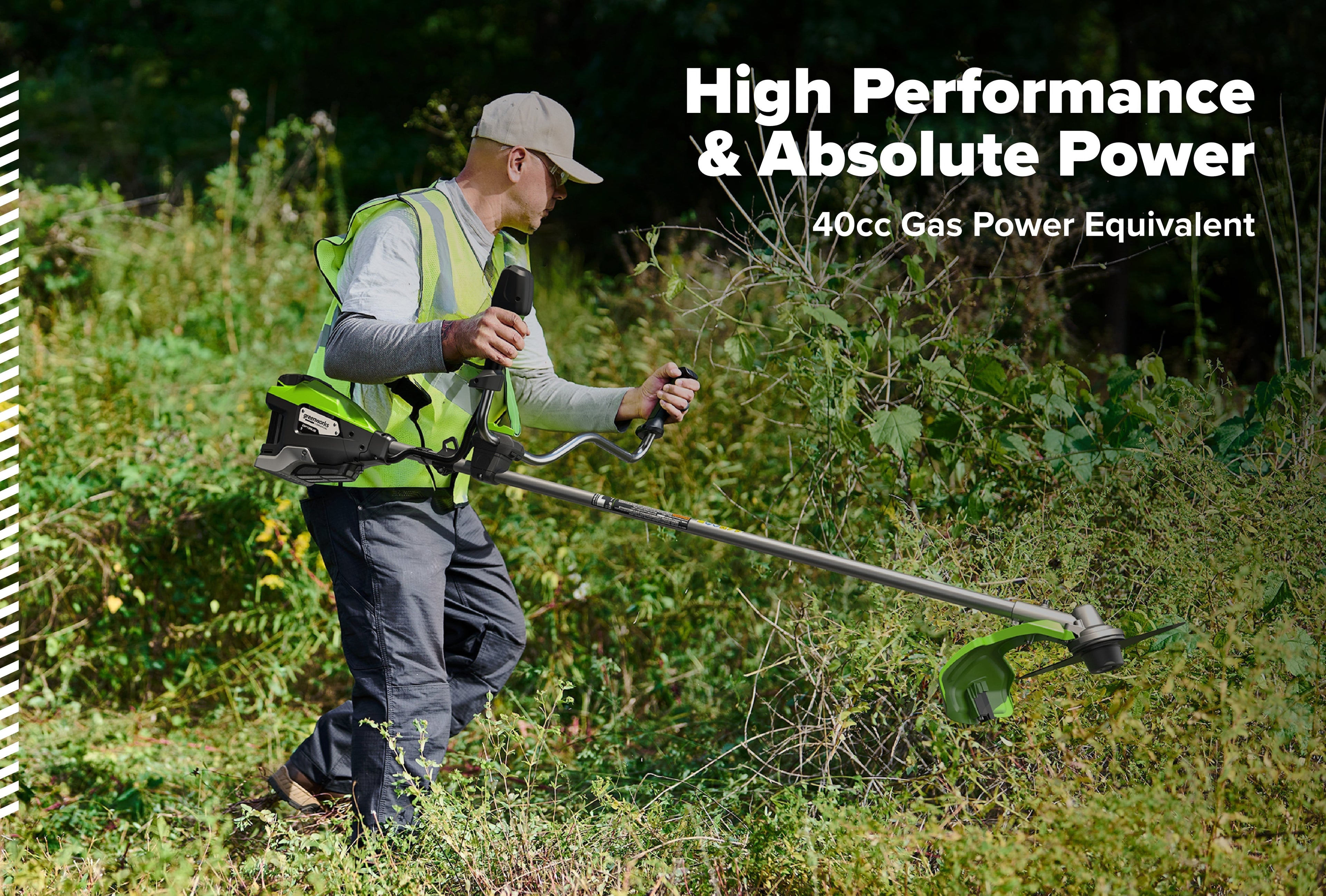 82V OPTIMUS 2.0kW 18" String Trimmer Brush Cutter | TB201