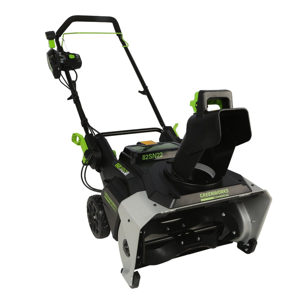 82V 22" Snow Thrower with 5Ah Battery and Dual Port Charger | 82SN22-5DP
