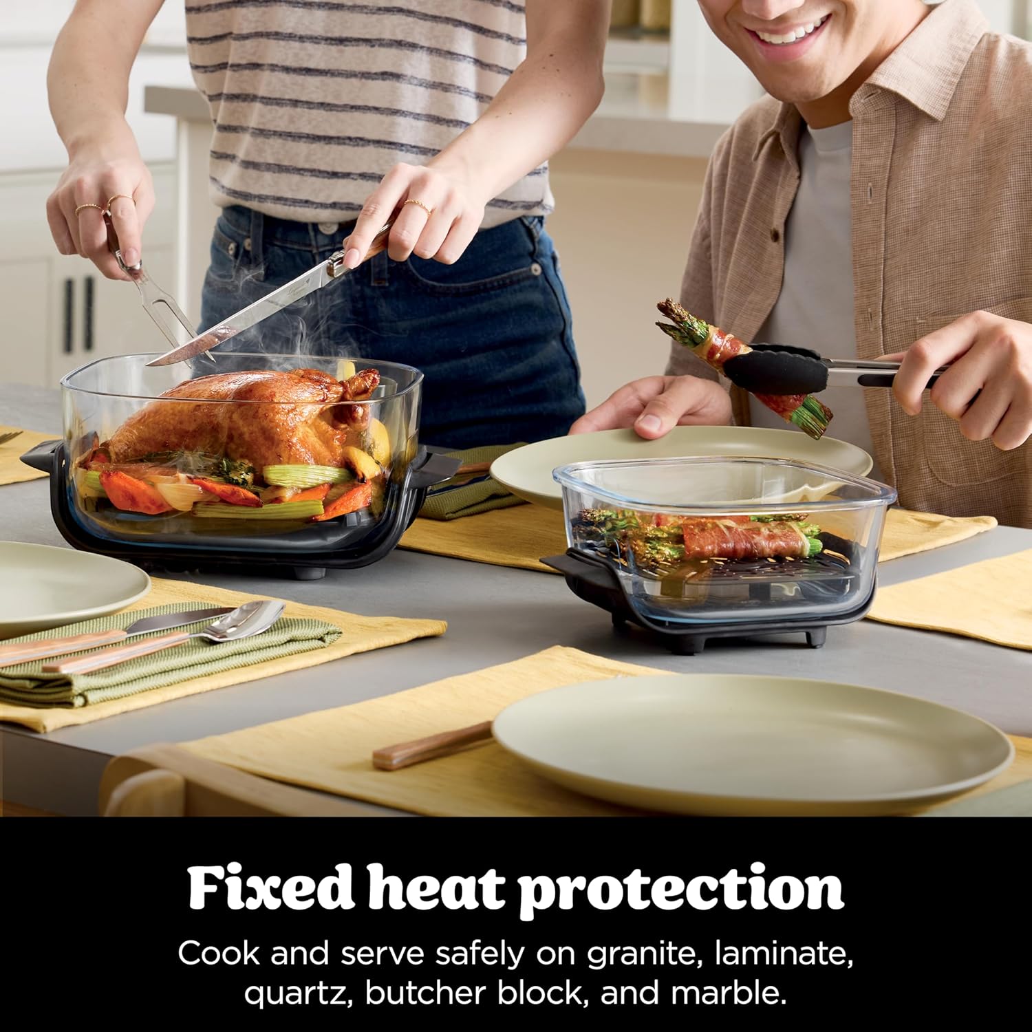 Ninja CRISPi Portable Air Fryer, 3.8L, 4-in-1: Air Fry, Roast, Keep Warm, Recrisp, Space Saving Compact Design