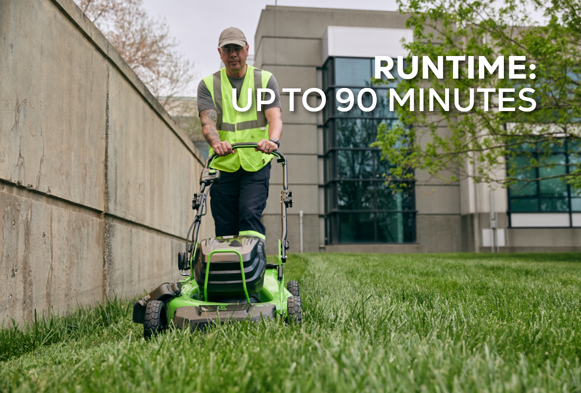 82V 21" Brushless Push Mower with 5Ah Battery and Dual Port Charger | 82LM21-5DP