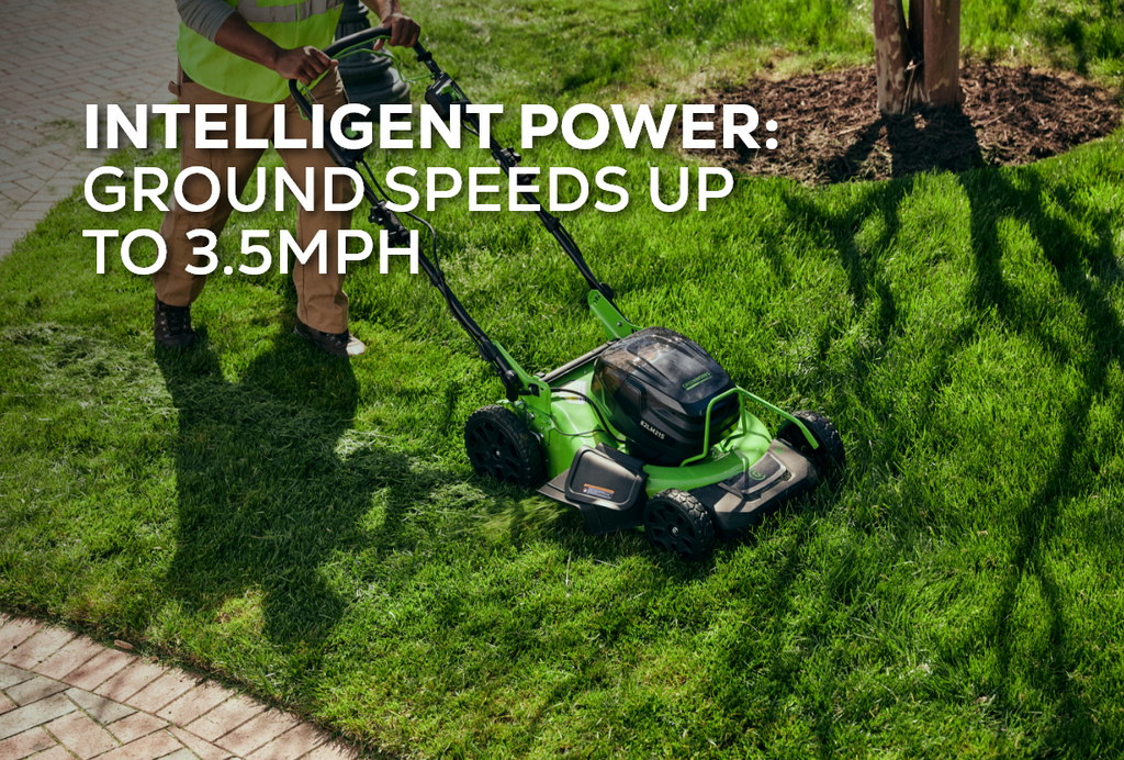 82V 21’’ Brushless Push Mower with 2.5Ah Battery and Dual Port Charger | 82LM21-25DP