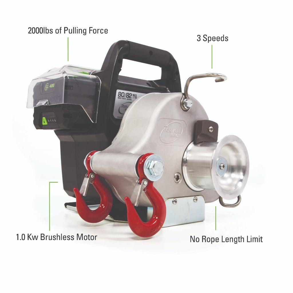 82V Battery Powered Portable Winch Tool Only | 82W1
