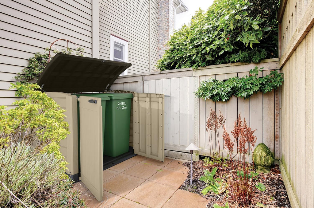 Keter Store It Arc Outdoor Garden Shed, 1200 Litres, Taupe/Beige