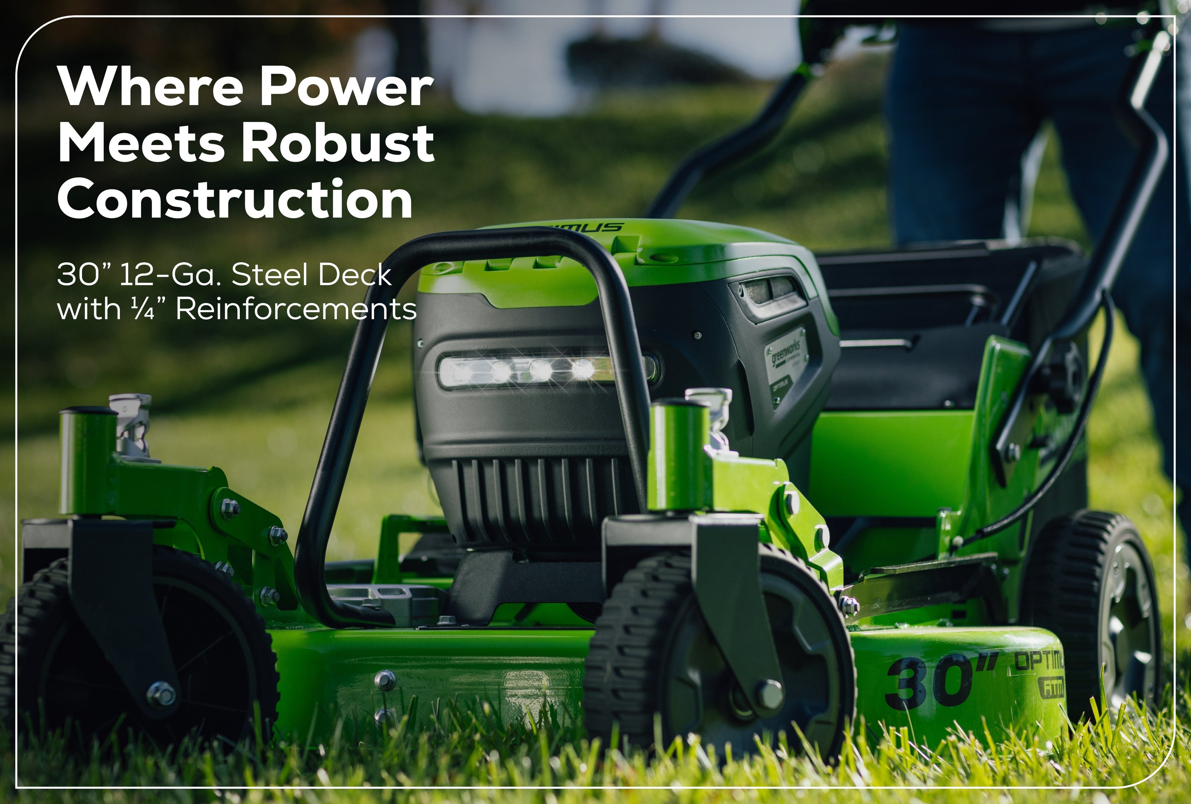 82V OPTIMUS ATM 30" Self-propelled Mower with Swivel Casters | ATM30C