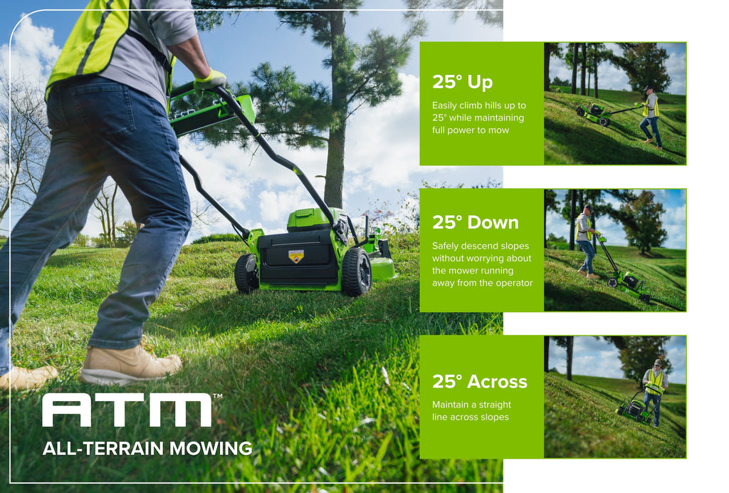 82V OPTIMUS ATM 30" Self-propelled Mower with Swivel Casters | ATM30C