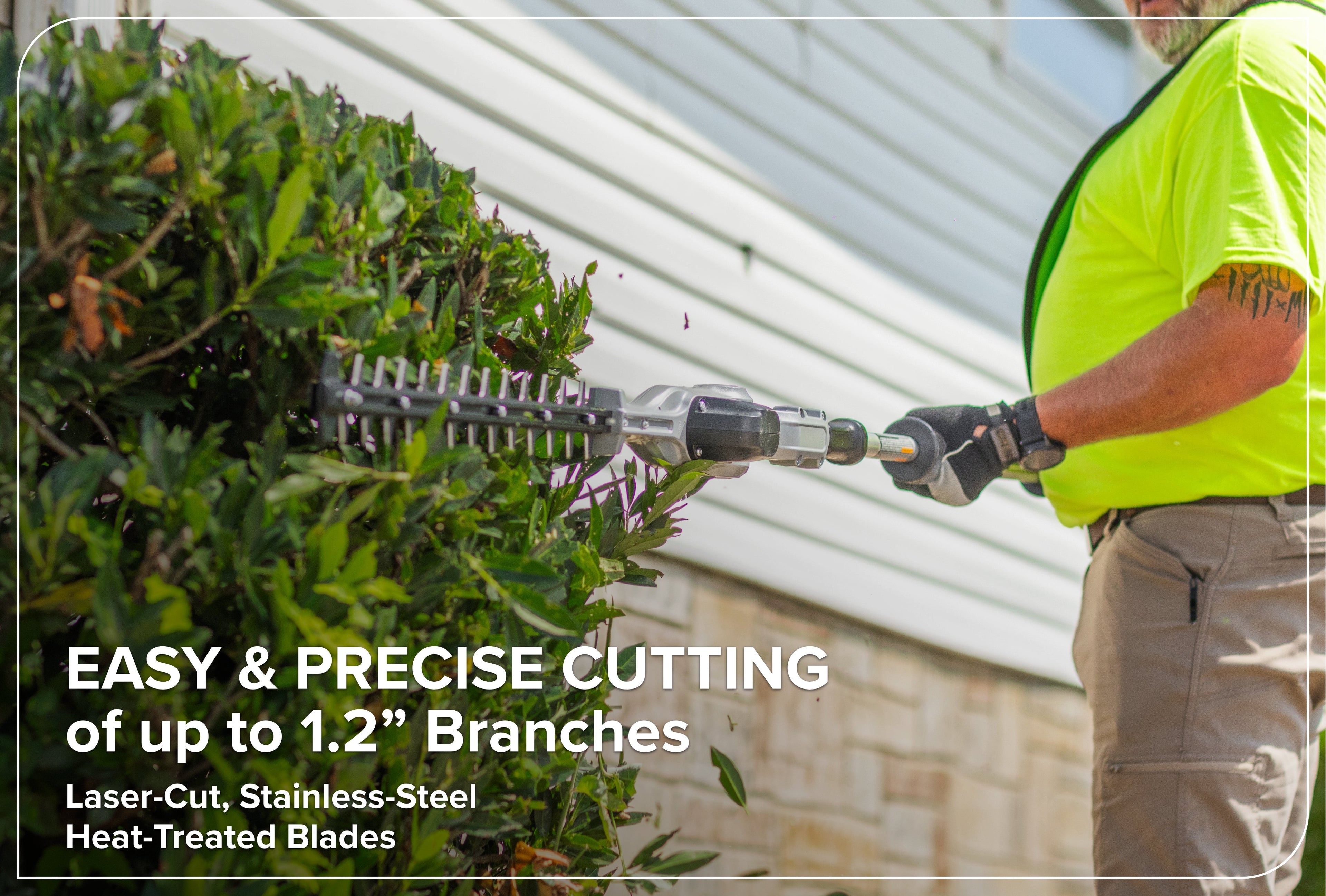 82V OPTIMUS 20" Mid-Pole Articulating Hedge Trimmer | PH482A