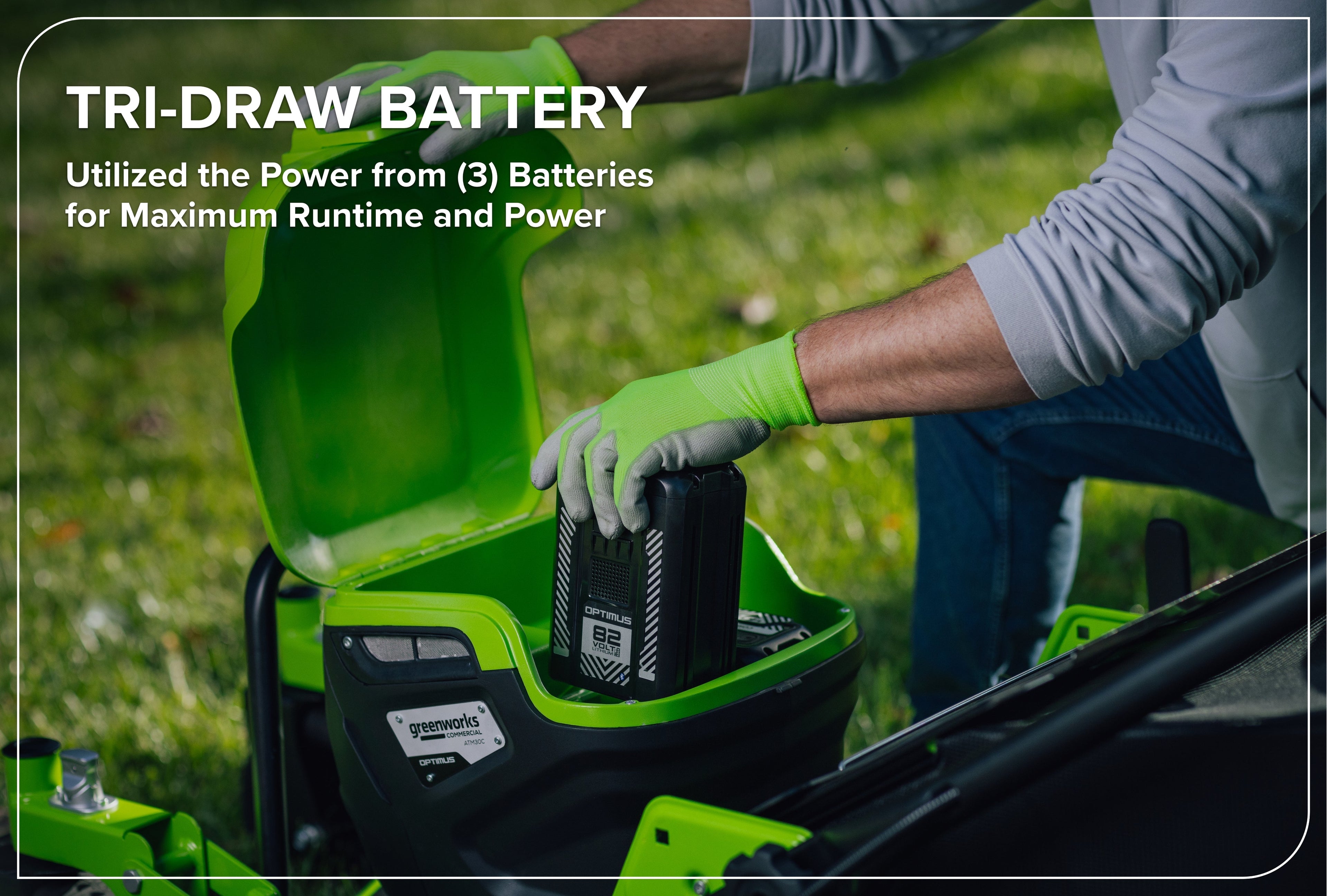 82V OPTIMUS ATM 30" Self-propelled Mower with Swivel Casters | ATM30C